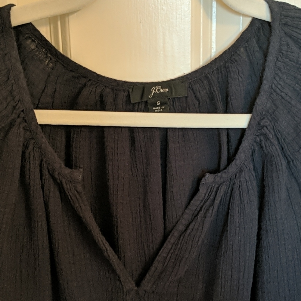 J. Crew Scoopneck Beach Top in Crinkle Cotton - Picture 4 of 10